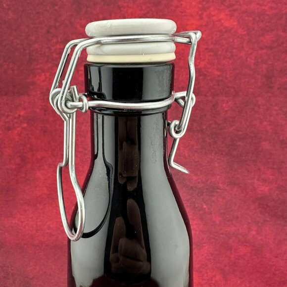 COUNTRY CORK  BLACK MILK VINTAGE SNAP LID STOPPER BOTTLE 750 ml RUSTIC IRISH - Picture 3 of 8